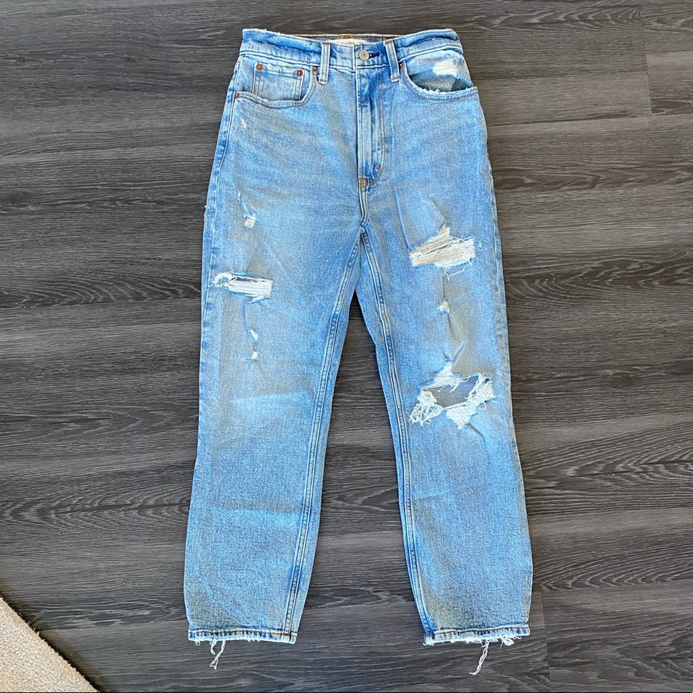 Abercrombie &Fitch ultra high rise ankle straight